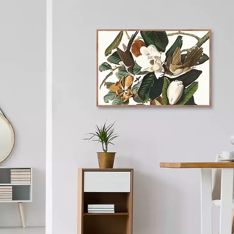 Canvas Art-Kirklands Home Black Billed Cuckoo Framed Canvas Art Print Multi