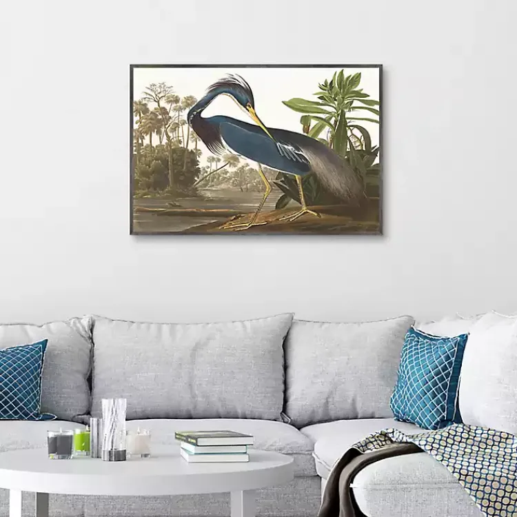Canvas Art-Kirklands Home Louisiana Heron Framed Canvas Art Print