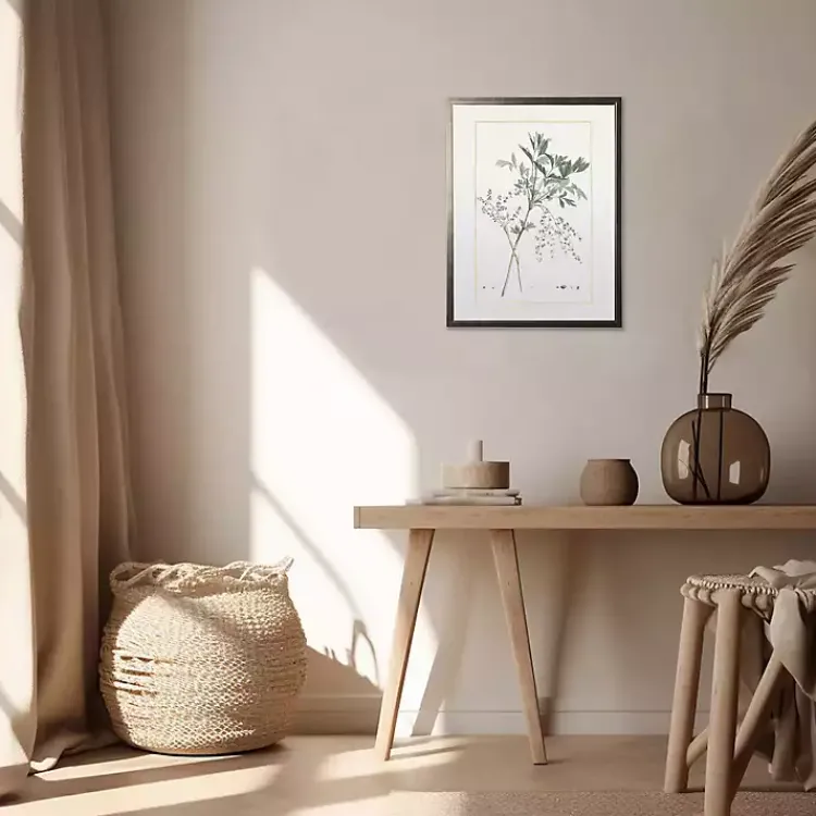 Framed Art-Kirklands Home Greenery Botanical IV Pewter Framed Art Print Ivory