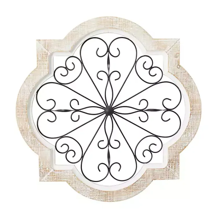 Wall Plaques-Kirklands Home Farmhouse Abstract Wall Plaque White