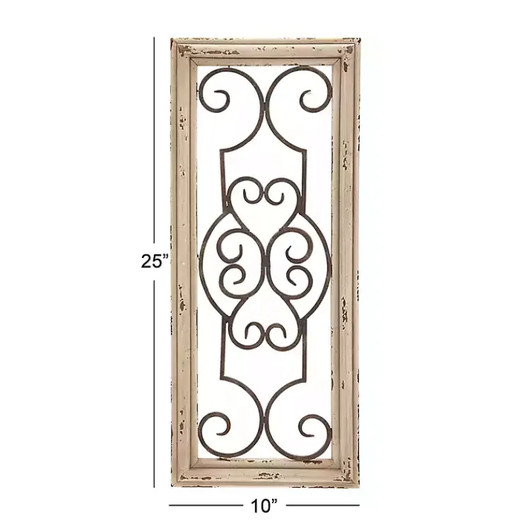Wall Plaques-Kirklands Home Black Metal Farmhouse Scroll Wall Plaque