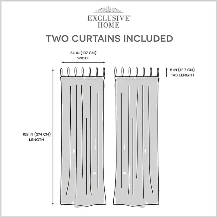 Curtains & Drapes-Kirklands Home Oatmeal Braided 2-pc. Curtain Panel Set, 108 in.