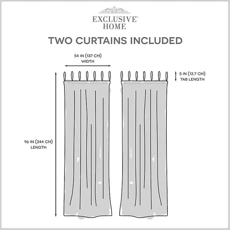 Curtains & Drapes-Kirklands Home Oatmeal Braided 2-pc. Curtain Panel Set, 96 in. Ivory