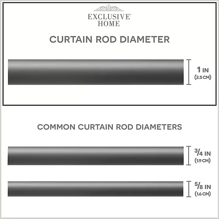 Curtain Rods & Hardware-Kirklands Home Gunmetal Open Sphere Curtain Rod, 72 in.