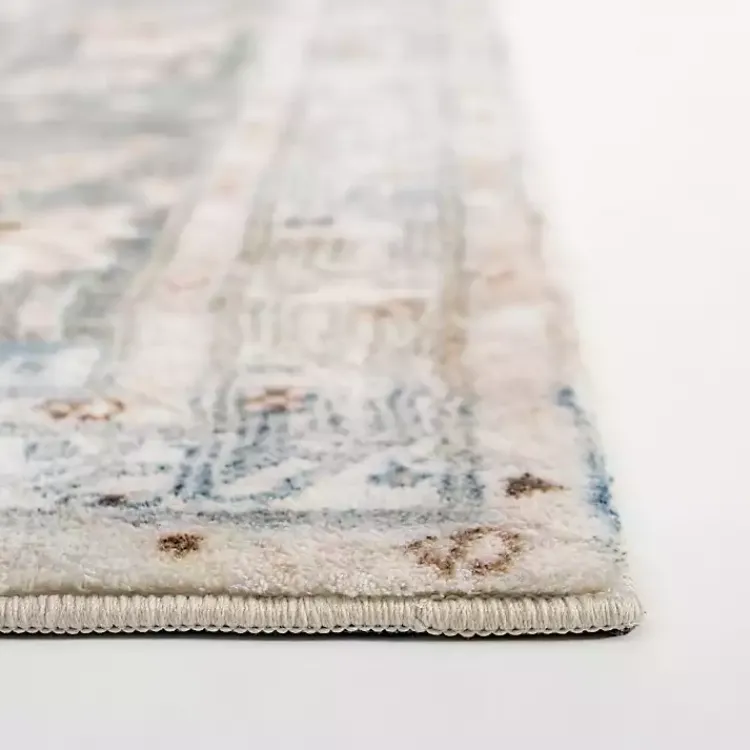 Area Rugs-Kirklands Home Rosette Denim Runner