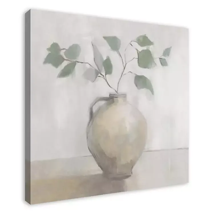 Canvas Art-Kirklands Home Light Vase Botanical Canvas Art Print