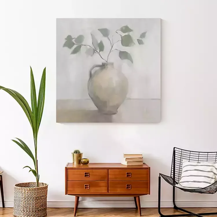 Canvas Art-Kirklands Home Light Vase Botanical Canvas Art Print