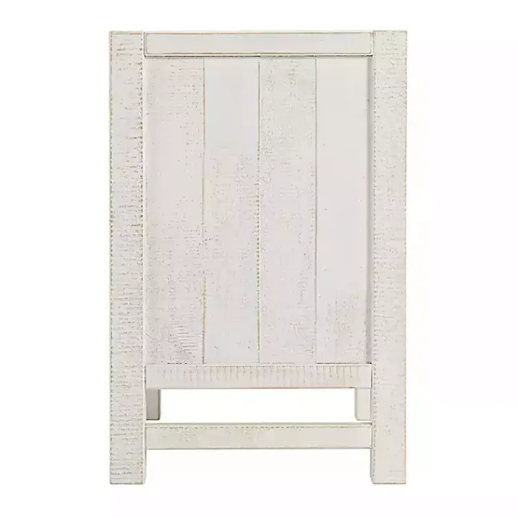 Nightstands-Kirklands Home Wood Open Shelf Nightstand White