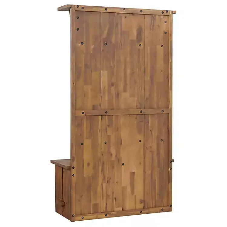 Entryway Furniture-Kirklands Home Rustic Acacia Wood Hall Tree