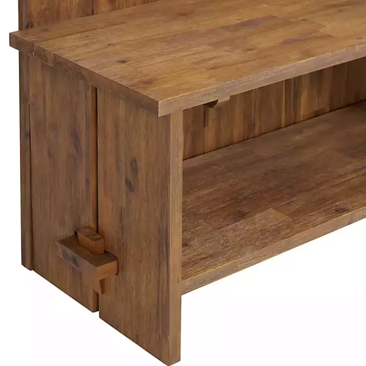 Entryway Furniture-Kirklands Home Rustic Acacia Wood Hall Tree