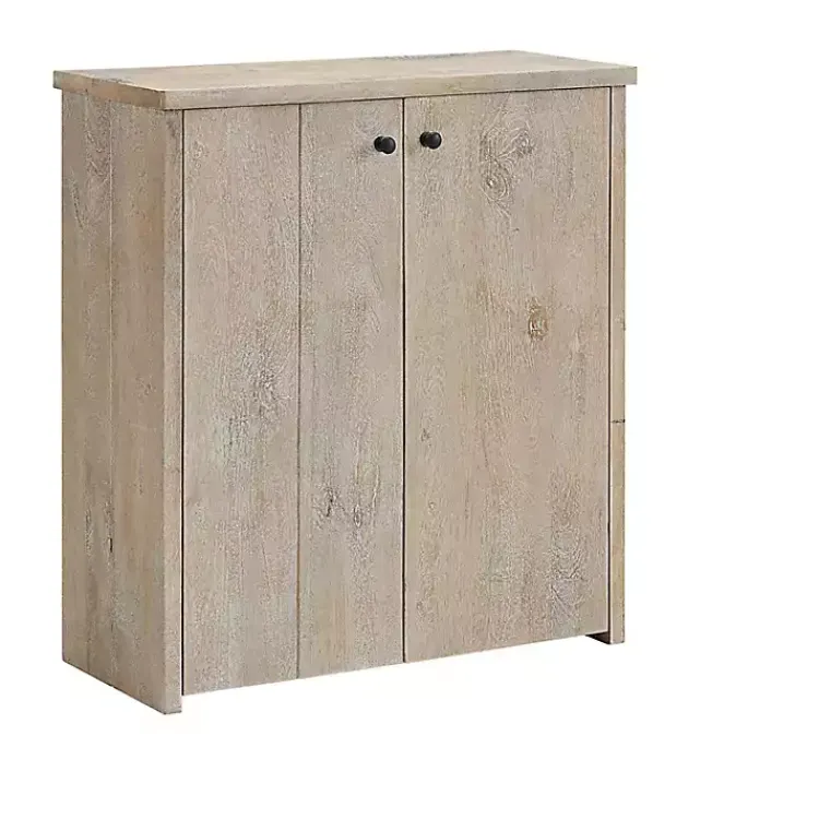 Entryway Furniture-Kirklands Home Natural Mango Wood Shoe Cubbie