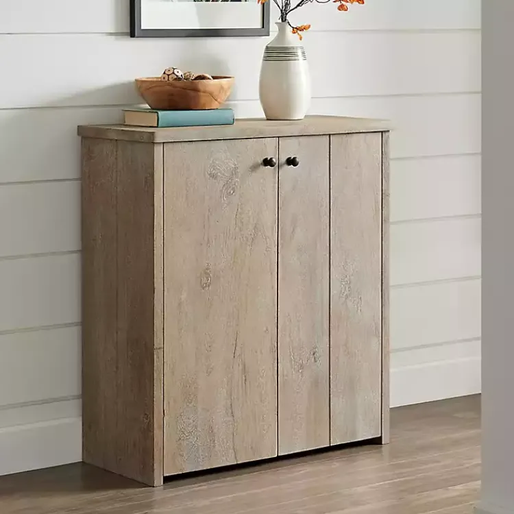 Entryway Furniture-Kirklands Home Natural Mango Wood Shoe Cubbie