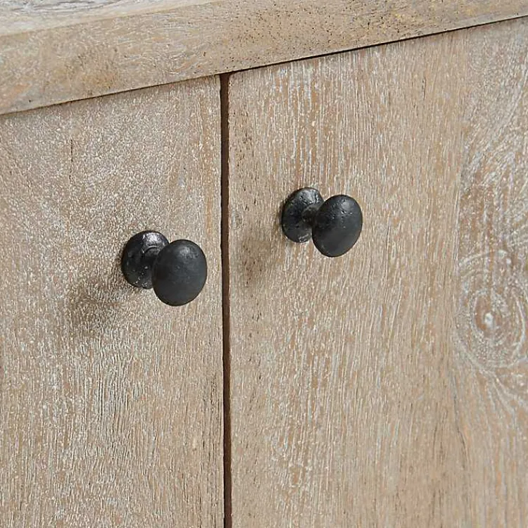 Entryway Furniture-Kirklands Home Natural Mango Wood Shoe Cubbie