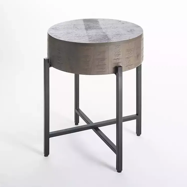 Accent & End Tables-Kirklands Home Jodi Mango Wood Side Table