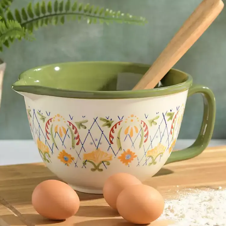 Serving & Entertaining-Kirklands Home Bright Southwest Floral Batter Bowl