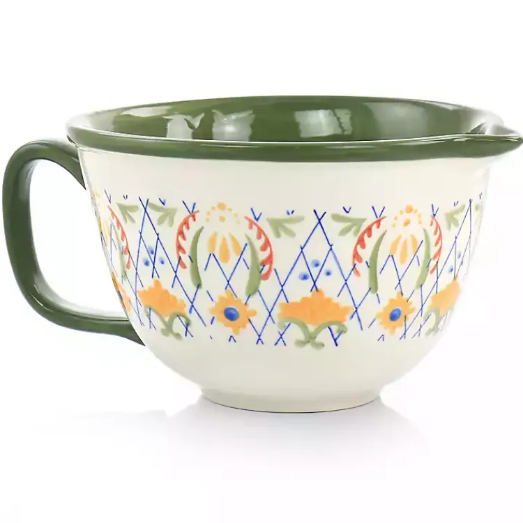 Serving & Entertaining-Kirklands Home Bright Southwest Floral Batter Bowl