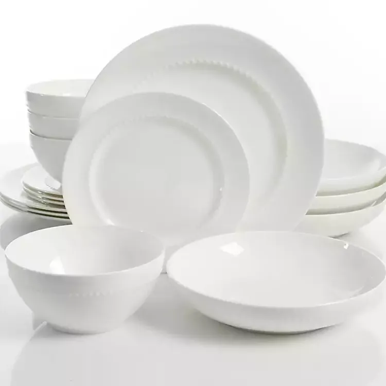 Dinnerware-Kirklands Home Bone China 16-pc. Dinnerware Set White