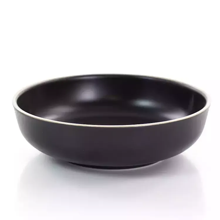 Dinnerware-Kirklands Home Modern Stoneware 16-pc. Dinnerware Set Black