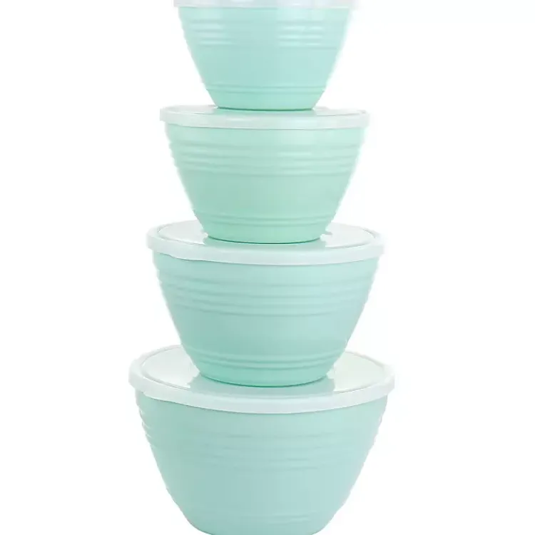 Kitchen Storage-Kirklands Home Turquoise Martha Stewart 8-pc. Storage Bowls Blue