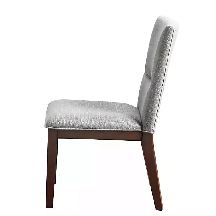Dining Chairs-Kirklands Home Greige and Walnut Dining Chairs, Set of 2