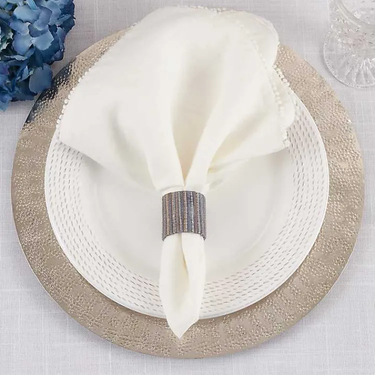 Table Linens-Kirklands Home Woven Indigo 4-pc. Napkin Ring Set
