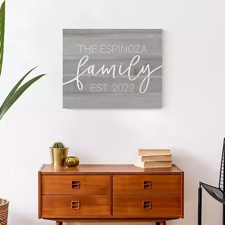 Canvas Art-Kirklands Home Personalized Family Dated Canvas Wall Art