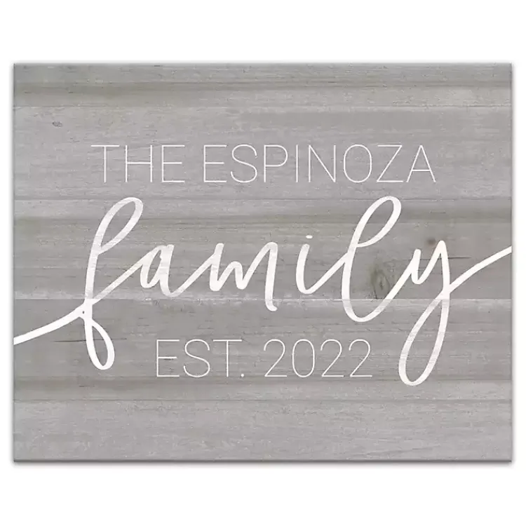 Canvas Art-Kirklands Home Personalized Family Dated Canvas Wall Art