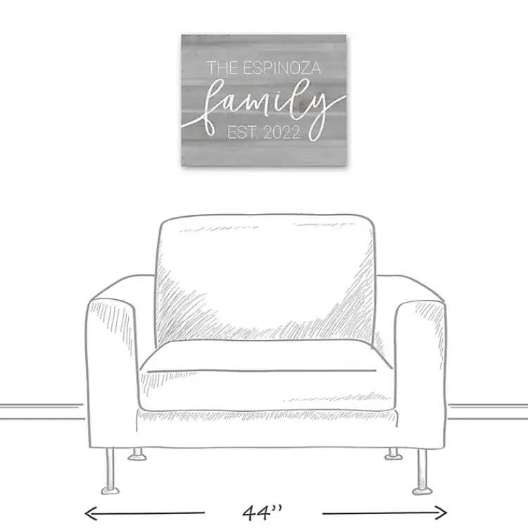 Canvas Art-Kirklands Home Personalized Family Dated Canvas Wall Art