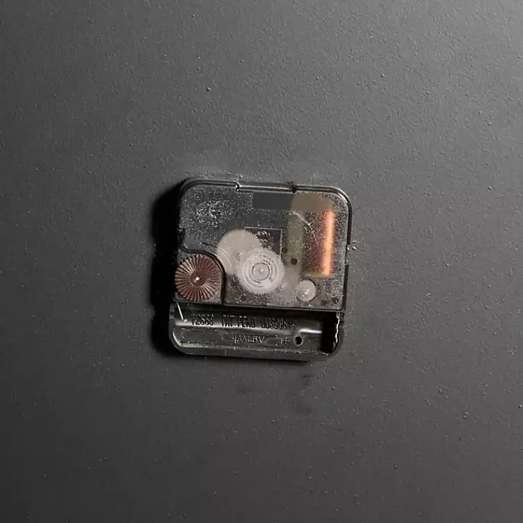 Clocks-Kirklands Home Black Metal Quatrefoil Farmhouse Wall Clock