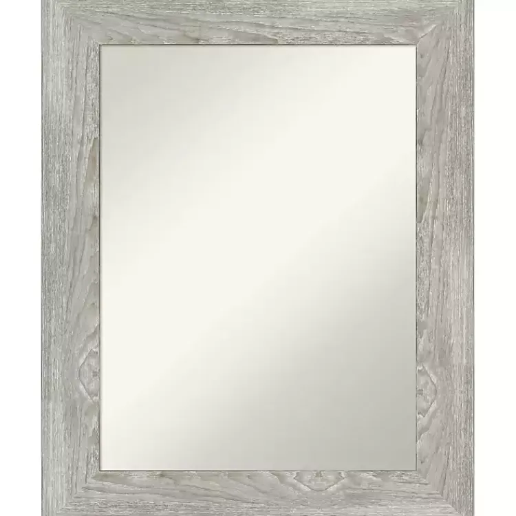 Decorative Mirrors-Kirklands Home Dove Gray Washed Wood Framed Mirror