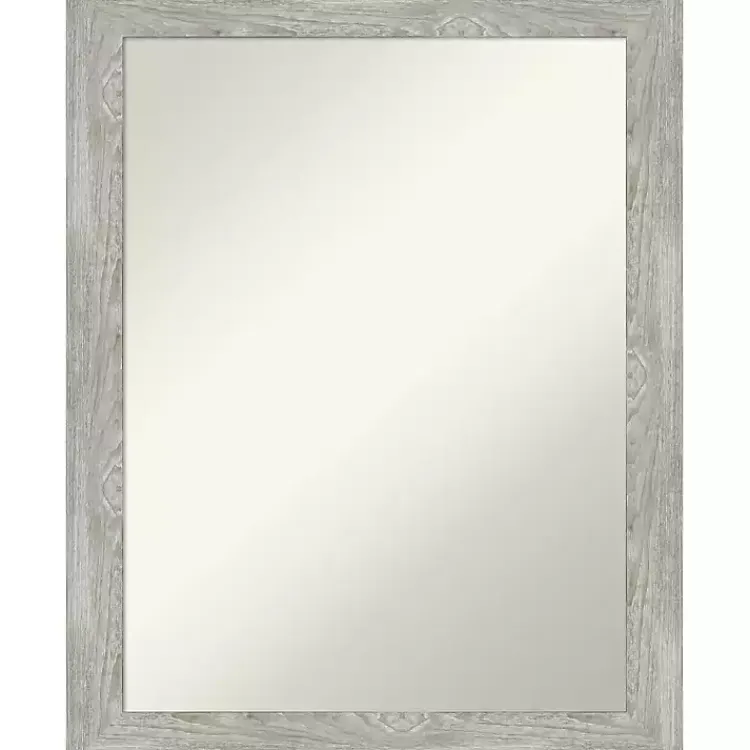 Decorative Mirrors-Kirklands Home Lyndon Dove Gray Wood Framed Mirror