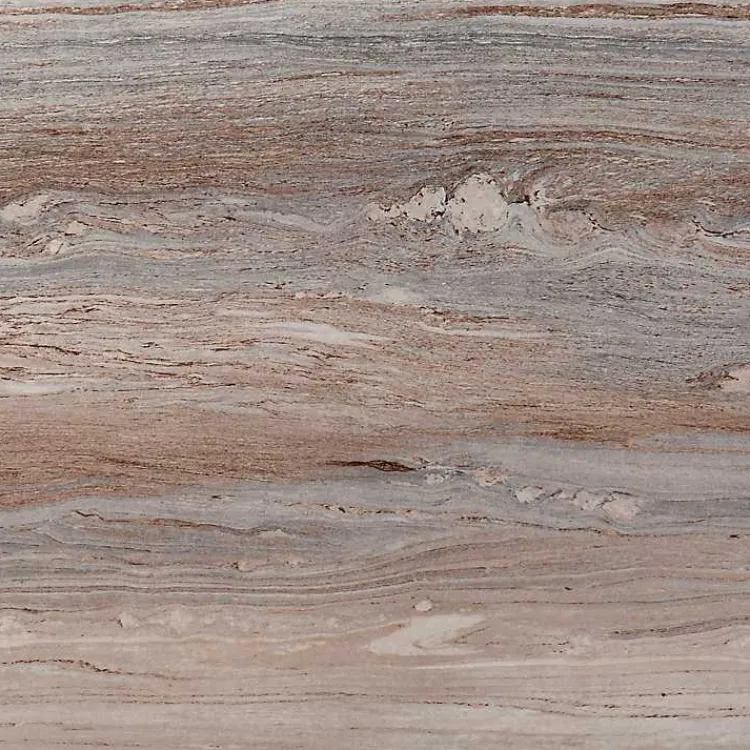 Office Furniture-Kirklands Home Cream Wood Faux Marble Desk