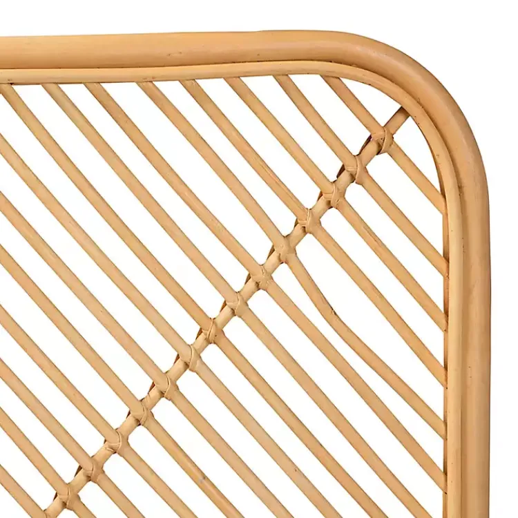 Beds & Headboards-Kirklands Home Linear Rat Wall Mounted Queen Headboard Tan