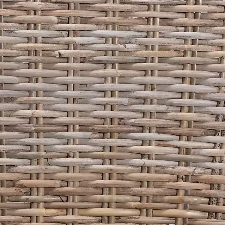 Dining Chairs-Kirklands Home Natural Rattan Cutout Back Dining Chair Brown