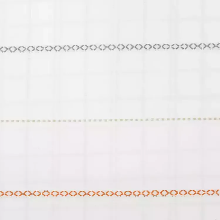 Table Linens-Kirklands Home Gather with Pumpkin Harvest Table Runner White