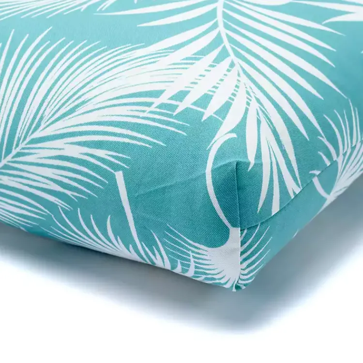 Outdoor Cushions & Pillows-Kirklands Home Seafoam Floral Outdoor Chair Cushion Green