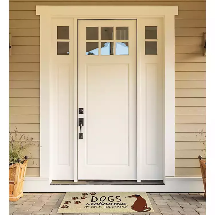 Doormats-Kirklands Home Dogs Welcome People Tolerated Doormat