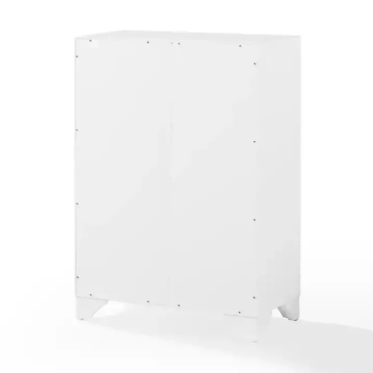 Cabinets & Sideboards-Kirklands Home Distressed Wood Accent Cabinet White