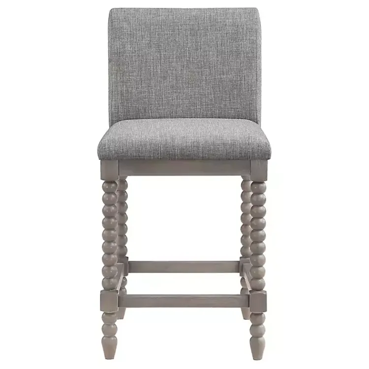 Bar Stools & Counter Height Stools-Kirklands Home Spindle Legs Counter Stool Gray