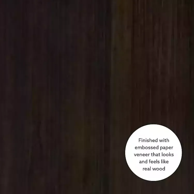 Office Furniture-Kirklands Home Espresso Cube Storage Wood Desk