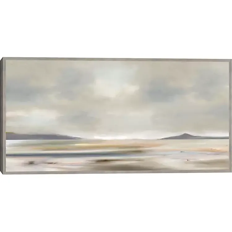 Canvas Art-Kirklands Home At Peace Framed Canvas Art Print Gray