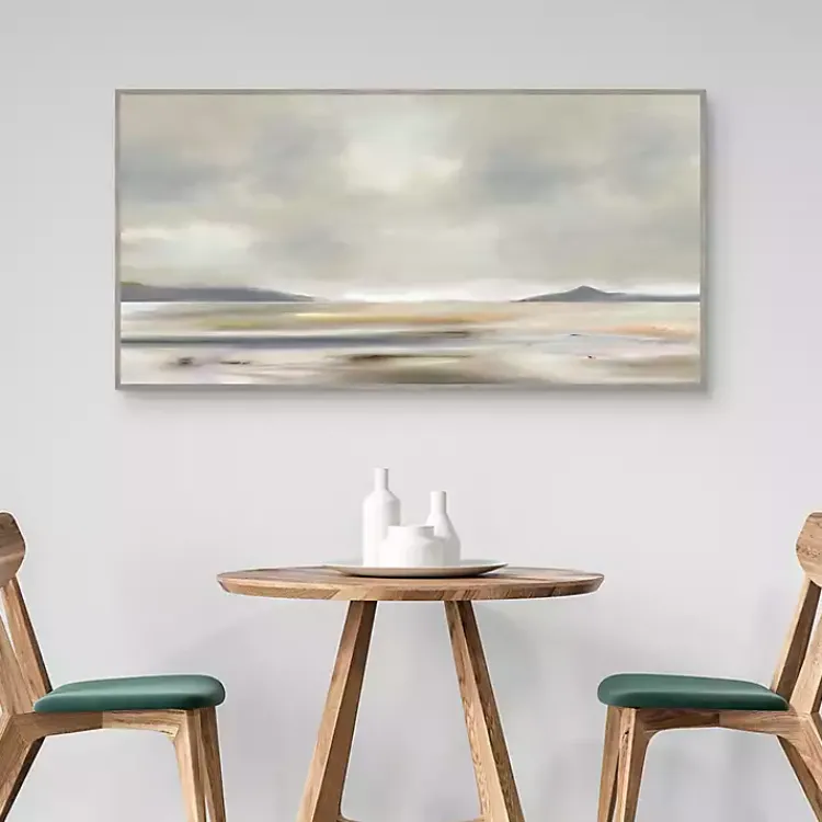 Canvas Art-Kirklands Home At Peace Framed Canvas Art Print Gray