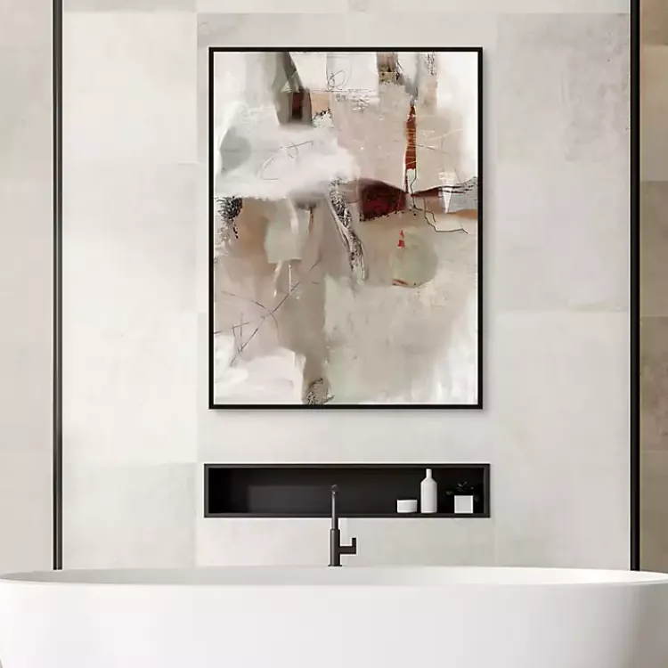 Canvas Art-Kirklands Home Manifestation Framed Canvas Art Print Gray