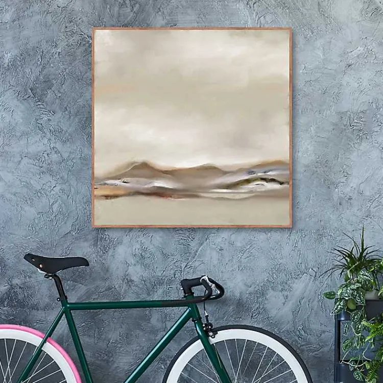 Canvas Art-Kirklands Home Desert View Framed Canvas Art Print Gray