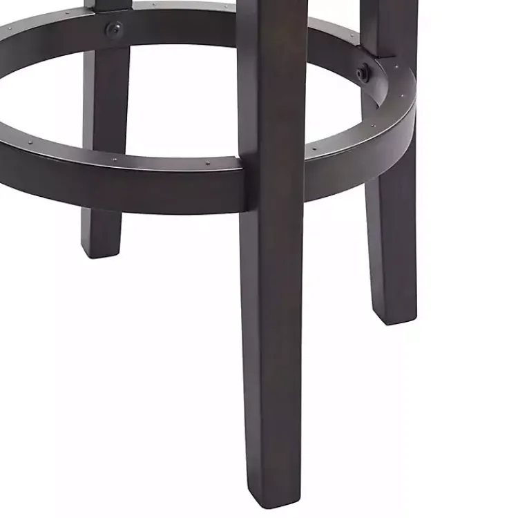 Bar Stools & Counter Height Stools-Kirklands Home Brown Wood Backless Swivel 2-pc. Bar Stool Set Gray