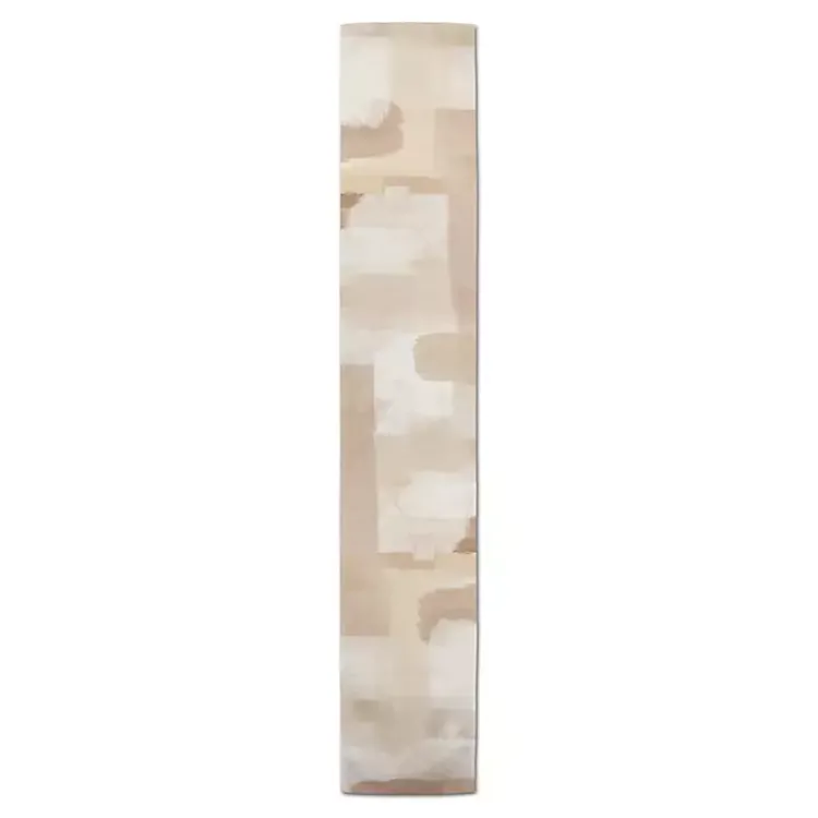 Table Linens-Kirklands Home Neutral Abstract Table Runner, 90 in. Tan