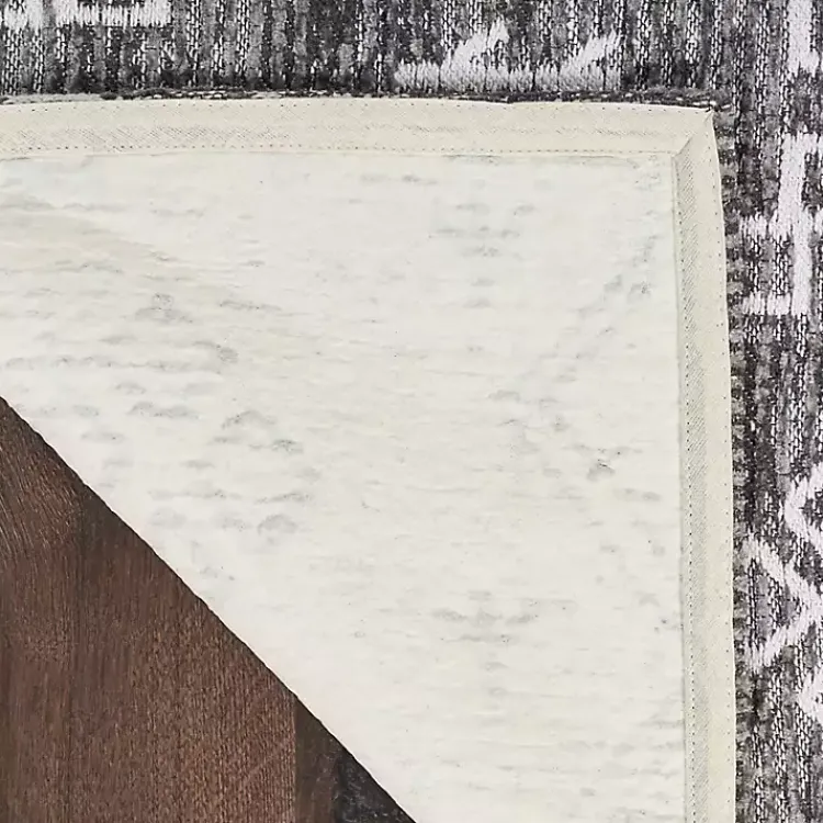 Accent Rugs-Kirklands Home Gray Distressed Geo Markings Accent Rug, 2x3