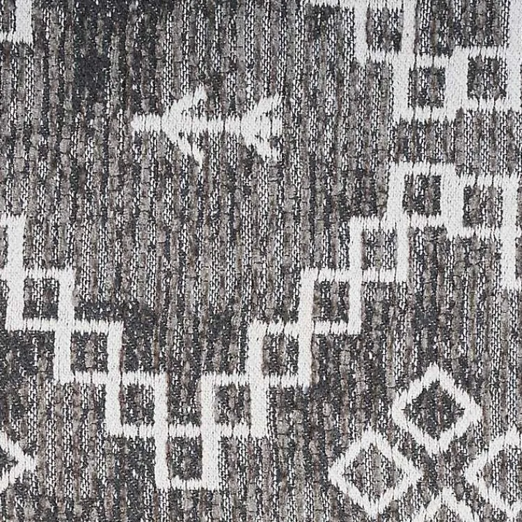 Accent Rugs-Kirklands Home Gray Distressed Geo Markings Accent Rug, 2x3