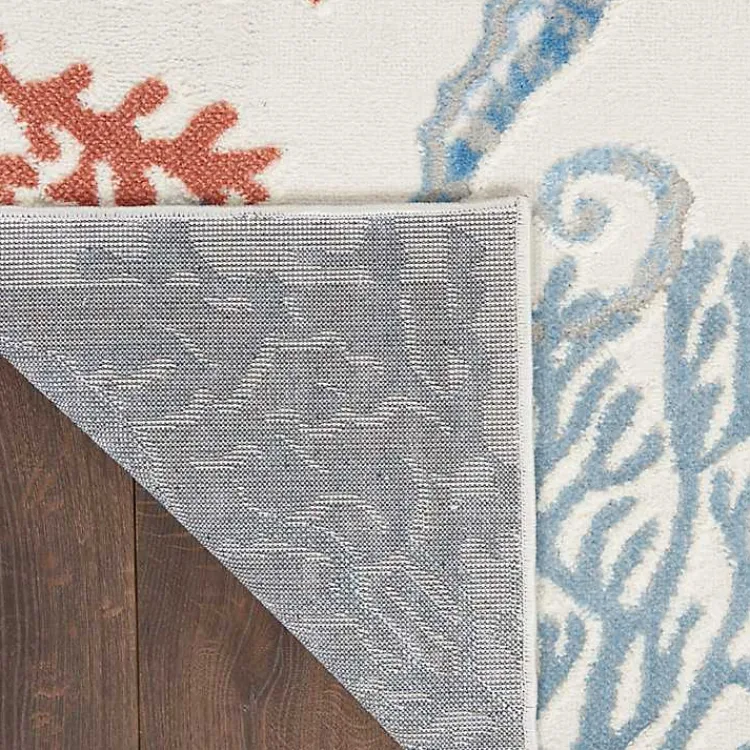 Area Rugs-Kirklands Home Ivory Underwater Paradise Area Rug, 5x7