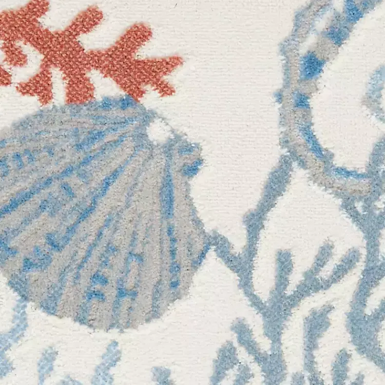 Area Rugs-Kirklands Home Ivory Underwater Paradise Area Rug, 5x7